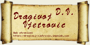 Dragivoj Vjetrović vizit kartica